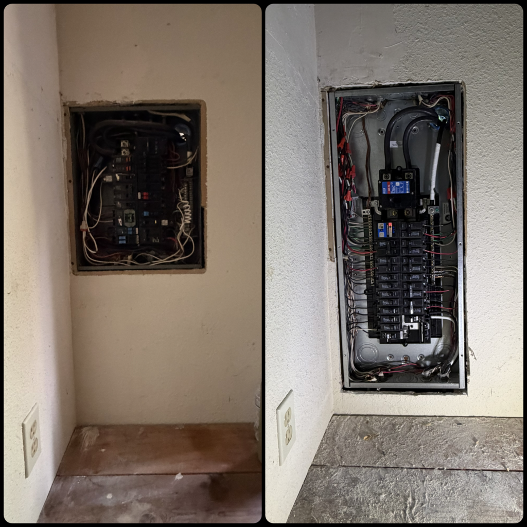 Electrical panel installation by MakDonald Electric